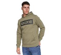 Duck and Cover - Mens 'QUANTOUR' Everyday Essential Pullover Hooded Sweatshirt Fleece Hoodie (S, Olive)