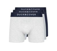 Duck and Cover Mens Sagnet Boxer Shorts (Pack of 3) (Blue/White/Grey) - Blue & White - Size Medium