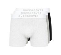 Duck and Cover Mens Sagnet Boxer Shorts (Pack of 3) (Grey/White/Black) - Size X-Large