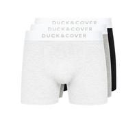 Duck and Cover Mens Sagnet Boxers 3pk - Grey Cotton - Size Medium