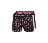 Duck And Cover Stamper 2 Men's Boxer Shorts 3Pk Colour : Black / Grey / Red