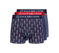 Duck and Cover Mens Stamper Boxer Shorts (Pack of 3) (Navy/Blue) - Size 2XL