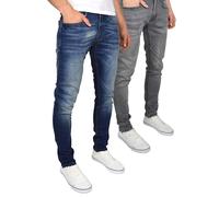 Duck And Cover Tranfold Mens Slim Fit Skinny Designer Casual Jeans 2Pk
