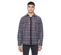 Duck and Cover Mens Willington Checked Overshirt (Blue) Cotton - Size Large