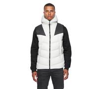 Duck and Cover - Mens Winter 'RAYMAX' Essentials Hooded Body Warmer Padded Zip Thru Gilet (M, Putty)