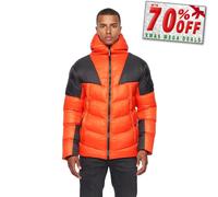 Duck And Cover Raymax Quilted Jacket Comfort Winter Warm Coat Outerwear Orange