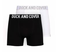 Duck and Cover Salton Boxers 2pk Mens - Black - Size 2XL