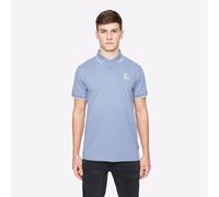 Duck And Cover Sameer Mens Casual Smart Cashion Desinger Polo Shirt Blue