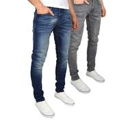 Duck and Cover Tranfold Slim Fit Jeans Twin Pack Grey/Tinted Blue - W36 L32