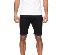 Duck And Cover Zeki Mens Denim Shorts Smart Casual Designer Summerwear Black