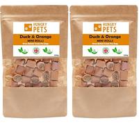 Duck and Orange Rolls Dog treat, 200g (Pack of 2)