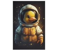 Duck Astronaut 1000 Pieces of Puzzles for Adults And Children - Wooden Puzzles, Stress Relief Games And Unique Gifts （78×53cm）