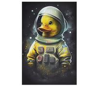 Duck Astronaut Jigsaw Puzzles for Adults 1000 Pieces Puzzle Brain Teaser And Children Premium Quality Wooden （78×53cm）