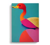Duck Avant Garde Canvas Print | Gallery Wrapped 30mm Frame Wall Art | 30x20 inches | Ready to Hang | Modern Bird Picture | Living Room Bedroom Lounge Office