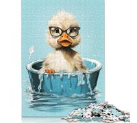 Duck Bathtub Wooden Jigsaw Puzzles for Adults 1000 Piece Rectangular Puzzle for Adults Game 1000pcs (75x50cm)
