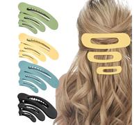 Duck Beak Hair Clips, Pack of 12 Styling Hair Clips, Flat Duck Tooth Design, Non-Slip Matte Hair Accessories for Women, Girls, Face Wash, Hair Care