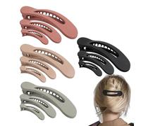 Duck Beak Hair Clips, Pack of 12 Styling Hair Clips, Flat Duck Tooth Design, Non-Slip Matte Hair Accessories for Women, Girls, Face Wash, Hair Care