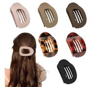 Duck Beak Hair Clips, Pack of 6 Flat Hair Clips for Women and Girls, Flat Claw Clip, Non-Slip Flat Hair Clip for Everyday, Sports, Driving