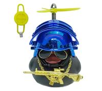 Duck Bell - Cool Glasses Duck with Propeller Hat - Motorcycle Handlebar Duck, Car Dashboard Decorations, Car Duck Decor for Truck, RV, Scooter