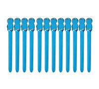 Duck Bill Clips Clamp Hair Styling Hairpin Metal Hairdressing Sectioning Stainless Steel Duckbilled Clip Hairstyle Pin Clamps for Salon Tools (Blue)