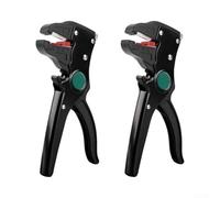 Duck Bill Wire Stripping Tool, 2Pcs Adjustable Automatic Cable | Hardened carbon steel jaws with ergonomic handles deliver fast clean wire stripping for circuit repair