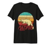 Duck Billed Men Boys Kids Australia Sunset Platypus Premium T-Shirt