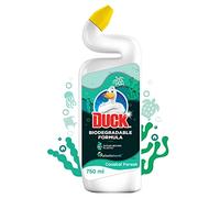 Duck Biodegradable Toilet Cleaner Liquid, Removes Limescale, Long Lasting Fragrance, Biodegradable Formula, Coastal Forest, Pack of 8 (8 x750ml)