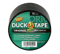 Duck Tape Original Black, Improved Formula High Strength Waterproof Gaffer and Duct Adhesive Cloth Repair Tape 50mm x 5m