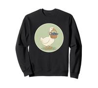 Duck Blueberry Basket Cottagecore Farm Animal Spring Sweatshirt