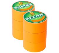 Duck Brand 1265019_C Color Duct Tape, 1.88 in. x 15 yd, 6-Roll, Neon Orange, 6 Rolls