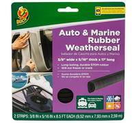 Duck® Brand # 287901 Auto & Marine Rubber Weatherseal - Black.31 in. x .38 in. x 17 ft.