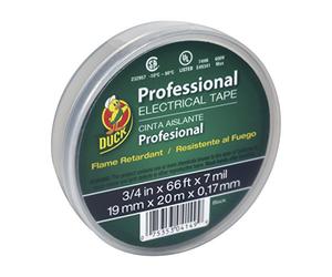 Duck Brand 299019 Professional Grade Electrical Tape, 3/4-Inch by 66 Feet, Single Roll, Black