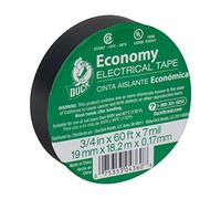 Duck Brand 3/4-Inch by 60 Ft Utility Vinyl Black Electrical Tape, Single Roll (299006)