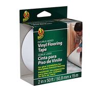 Duck Brand Double-Sided Vinyl Flooring Tape: 2 in. (48mm Actual) x 50 ft. (White)