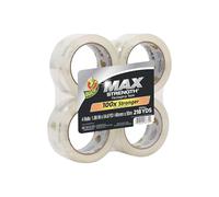 Duck Brand Max Strength Packing Tape: 1.88 in. x 54.6 yds. (Clear) / 4-Pack