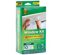 DUCK Brand Rolled Shrink Film Window Kit, Insulates up to 10 Windows, 62 in. x 420 in, Clear (287406)