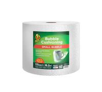 Duck Brand Small Bubble Cushioning Wrap for Moving & Shipping - 175 FT Bubble Packing Wrap for Extra Protection Packaging Boxes & Mailers - Clear Bubble Roll Moving Supplies, Perforated Every 12 in