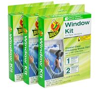 Duck Brand Window Insulation Kit for Indoor Extra Large Windows or Patio Doors, 84 in x 120 in, 3-Pack
