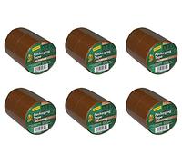 Duck Brown Packing Tape | Parcel Tape 12 Rolls 50mm x 25m, Strong Sticky Seal for Moving House, Packing Parcels, Cardboard Boxes & Carton Packaging