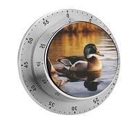 Duck by The Lake Digital Timer, Kitchen Timers Digital Timer for Cooking Egg Timer Classroom Timer for Teacher Magnetic Countdown Timer for Exercise Study Oven