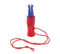 Duck Call Red Plastic with Lanyard Whistle for Outdoor Hunting Hunters
