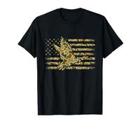 Duck Camo US Flag - Waterfowl Hunting Lover Hunter T-Shirt