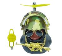Duck Car Ornament | Duck Toy Car Ornaments with Propeller Hat - Motorcycle Handlebar Accessory, Duck Horn, Car Dashboard Decorations for Car, SUV, Scooter, RV, Truck