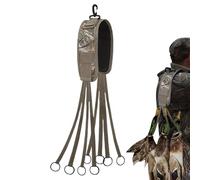 Duck Carrier Lanyard - Non-Slip Hunting Accessories for Ducks with 8 Rings - Lightweight Hunting Ribbon for Wild Birds Geese Waterfowl - Outdoor Adventure Camp