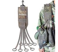 Duck Carrying Strap, Non-Slip Duck Hunting Equipment with 8 Rings, Hunting Cord for Wild Geese, Bird, Pet Transport, for Outdoor Adventure, Camp Geese