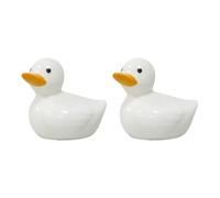 Duck Ceramic Toilet Bolt Caps, 2 Pack | 2 pack duck-shaped ceramic bolt caps Easy no-tools press-on install hides rusty bolts Stylish bathroom decor