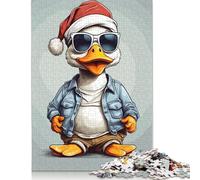 Duck Christmas 520 Piece Jigsaw Puzzles for Adults Fit Together Perfectly Mind Puzzles for Women Men 520pcs (52x38cm)