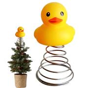 Duck Christmas Tree Topper, Creative Festive Ornament for Christmas Tree Decoration, Whimsical Holiday Accent for Home, Party, Living Room, Seasonal Celebration Display, 9.5x18 cm