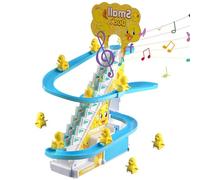 Duck Climb Stairs Toy - 9.65inc Grow Learning Kit, Automatic Stair Climbing - 27.5cm Length + Electronic Components, High Grade plastiic Fibre - Strong - For Kids Hand-Eye Coordination