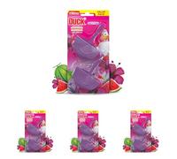 Duck Colouring Toilet Rim Block Duo, Watermelon Whirlwind, Foaming Toilet Bowl Cleaner, Long-lasting Fragrance, 36g x 2 (Pack of 4)